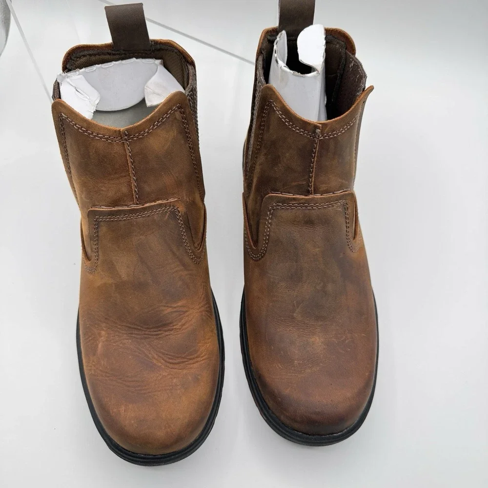 Skechers Men's Relaxed Fit Segment - Dorton Boot Dark Brown Mens 9.5